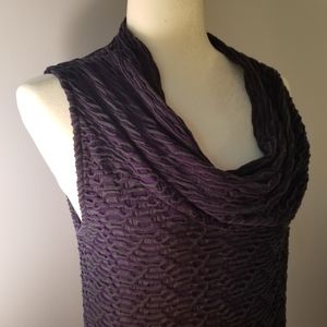 Final Price Drop☆ Cowl Neck Tank | grey & purple